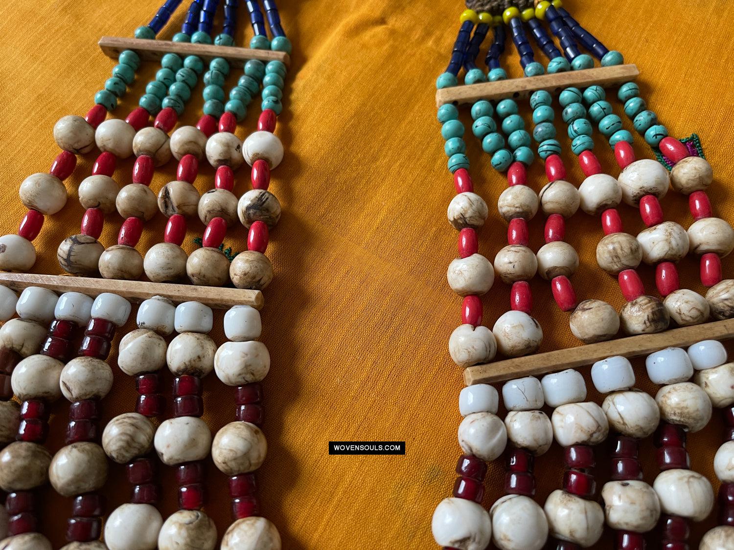 241 SOLD Large Antique Heirloom Naga Necklace - Antique Decor Ethnic Art