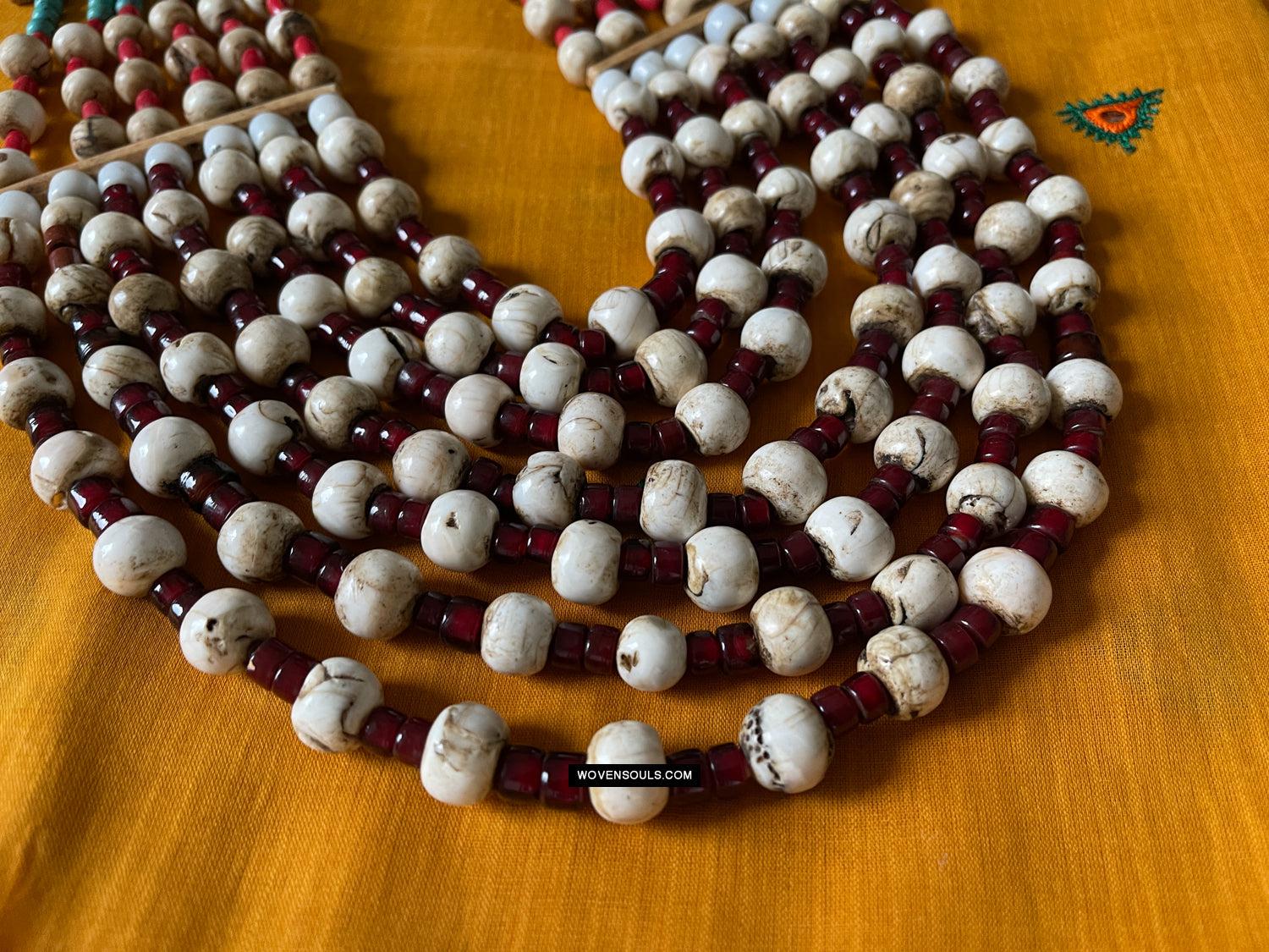 241 SOLD Large Antique Heirloom Naga Necklace - Antique Decor Ethnic Art