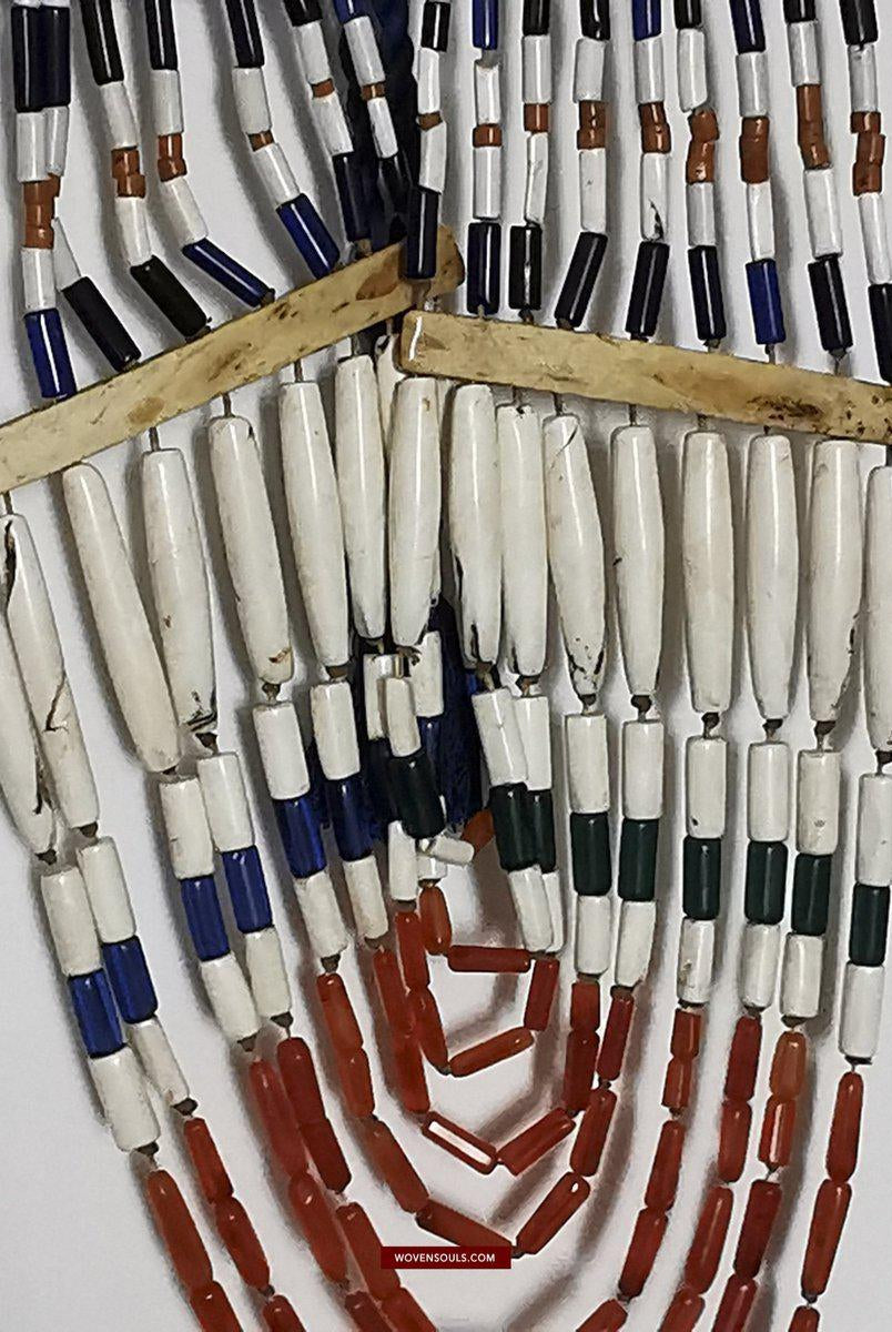 242 SOLD - Large Naga Heirloom Necklace Tribal Jewelry-WOVENSOULS-Antique-Vintage-Textiles-Art-Decor