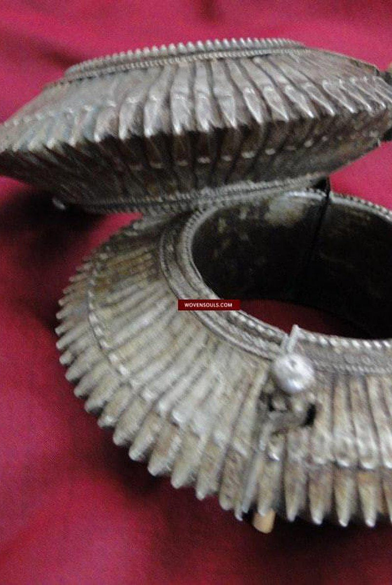 244 Pair of Vintage Tribal Bangles from Odisha - SOLD-WOVENSOULS-Antique-Vintage-Textiles-Art-Decor