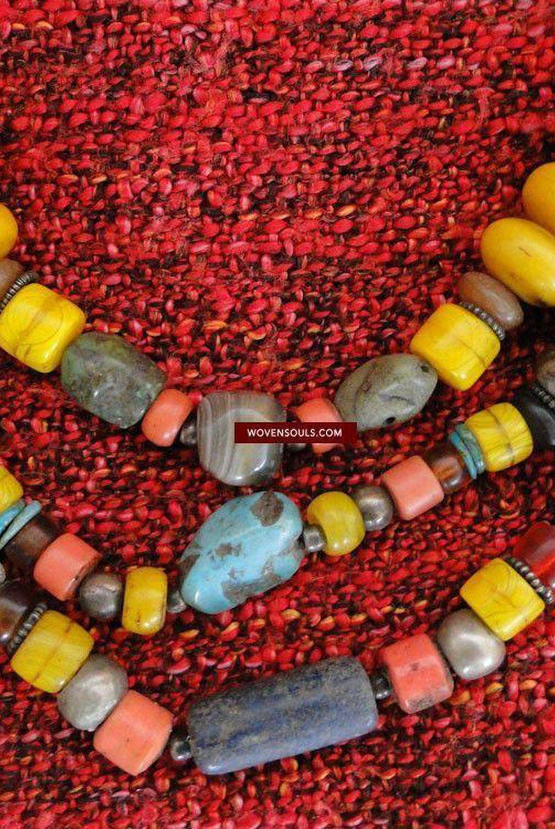 254 Himalayan Tibetan Necklace - SOLD-WOVENSOULS-Antique-Vintage-Textiles-Art-Decor