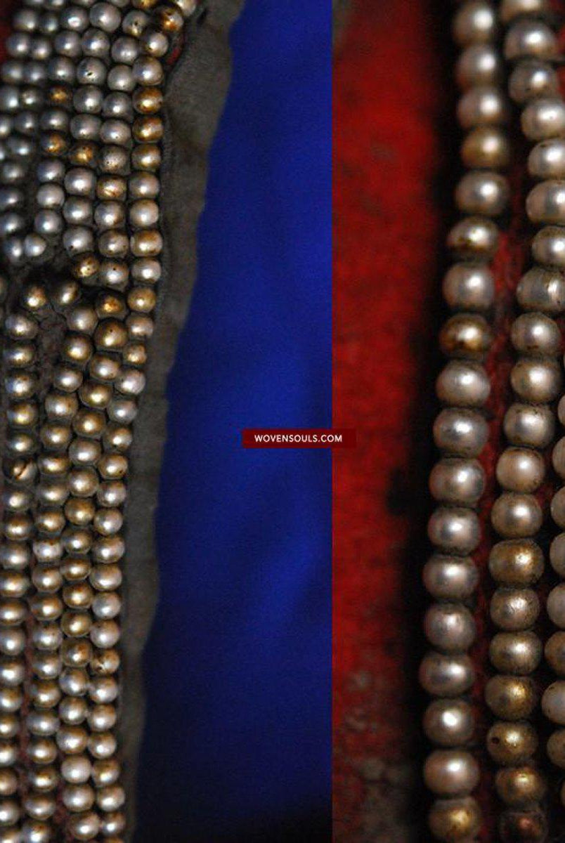 261 Rare Old Pearl Headdress Pat'h Jewelry SOLD-WOVENSOULS-Antique-Vintage-Textiles-Art-Decor