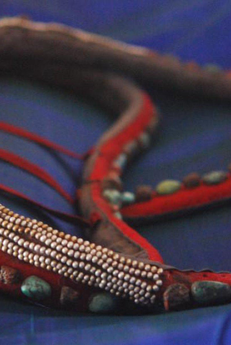 261 Rare Old Pearl Headdress Pat'h Jewelry SOLD-WOVENSOULS-Antique-Vintage-Textiles-Art-Decor