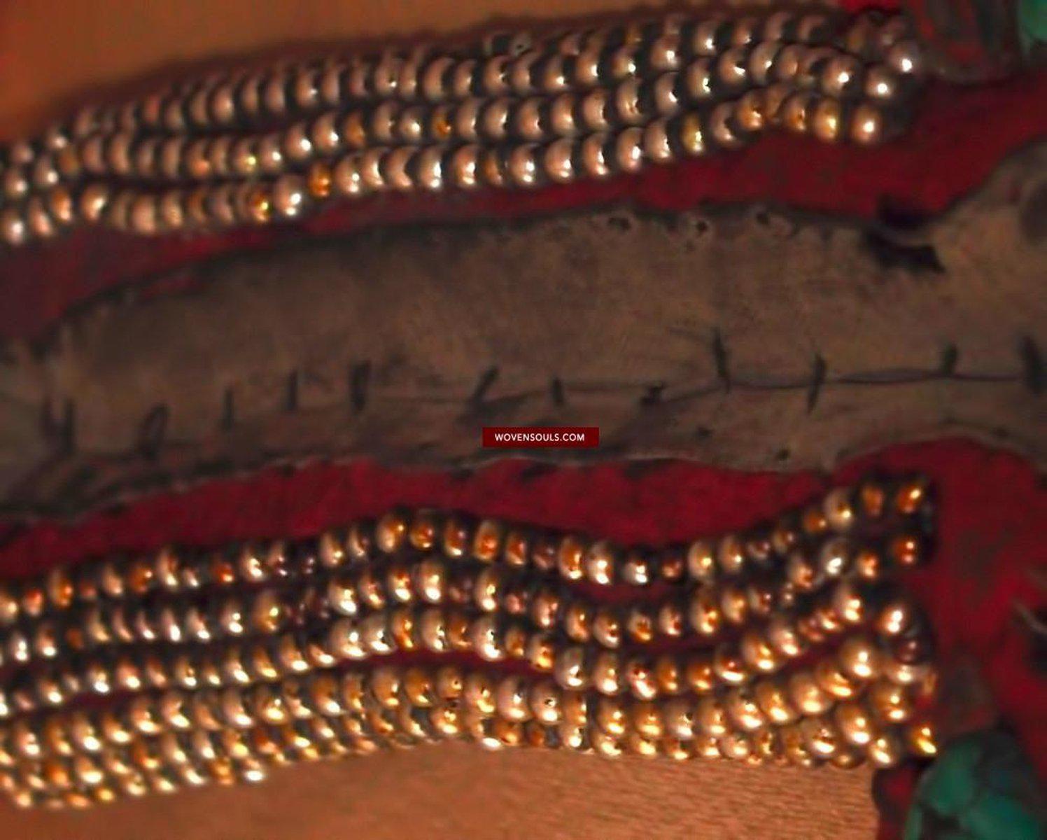 263 SOLD Antique Tibetan Noblewoman's Headdress Pat'h-WOVENSOULS-Antique-Vintage-Textiles-Art-Decor