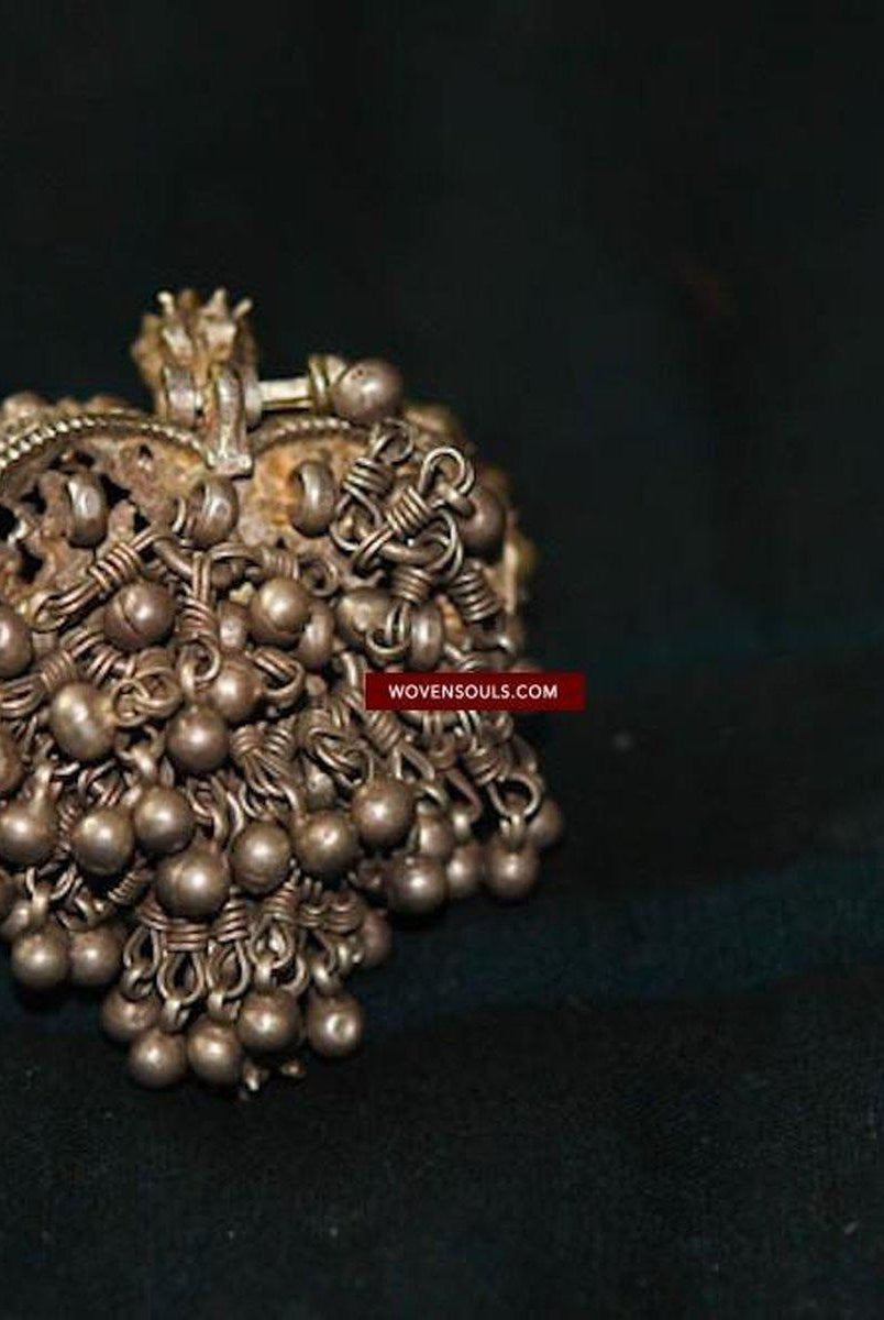 270 Large Museum Quality Antique Courtesan's (Dancing Girl's) Ring, Awadh-WOVENSOULS-Antique-Vintage-Textiles-Art-Decor
