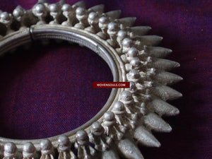 273 Old Heavy Silver Bangles-WOVENSOULS-Antique-Vintage-Textiles-Art-Decor