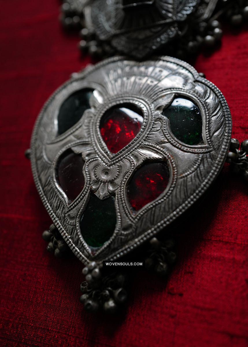 275 Old Silver Ceremonial Necklaces for a Pair of Royal Bullocks-WOVENSOULS Antique Textiles & Art Gallery