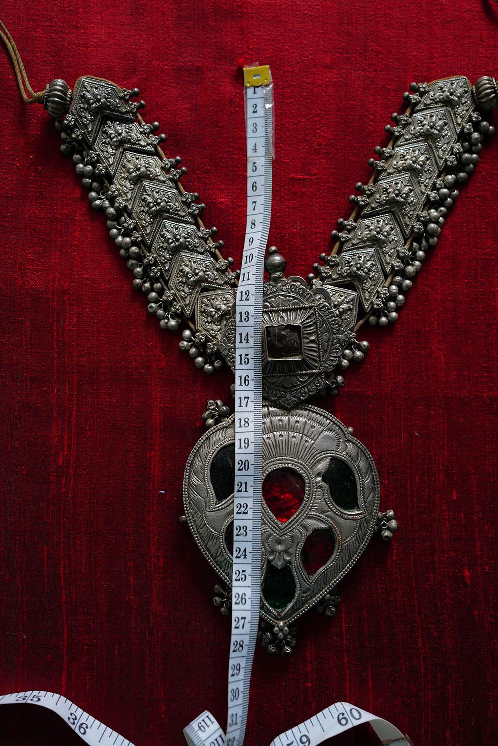 275 Old Silver Ceremonial Necklaces for a Pair of Royal Bullocks-WOVENSOULS Antique Textiles & Art Gallery
