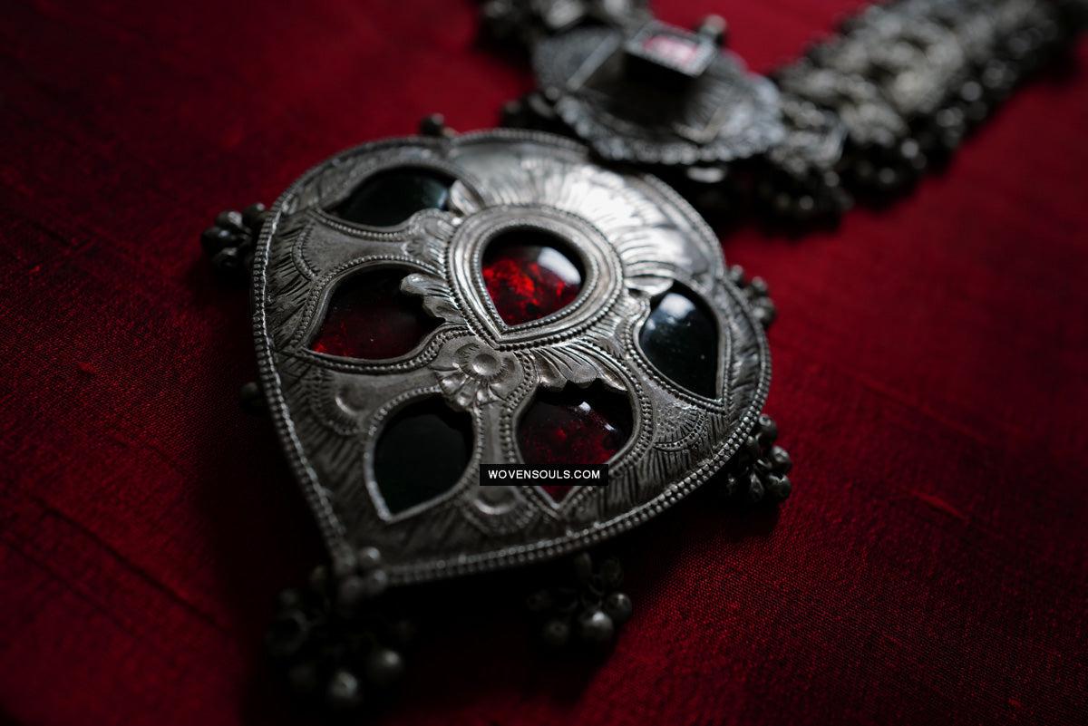 275 Old Silver Ceremonial Necklaces for a Pair of Royal Bullocks-WOVENSOULS Antique Textiles & Art Gallery