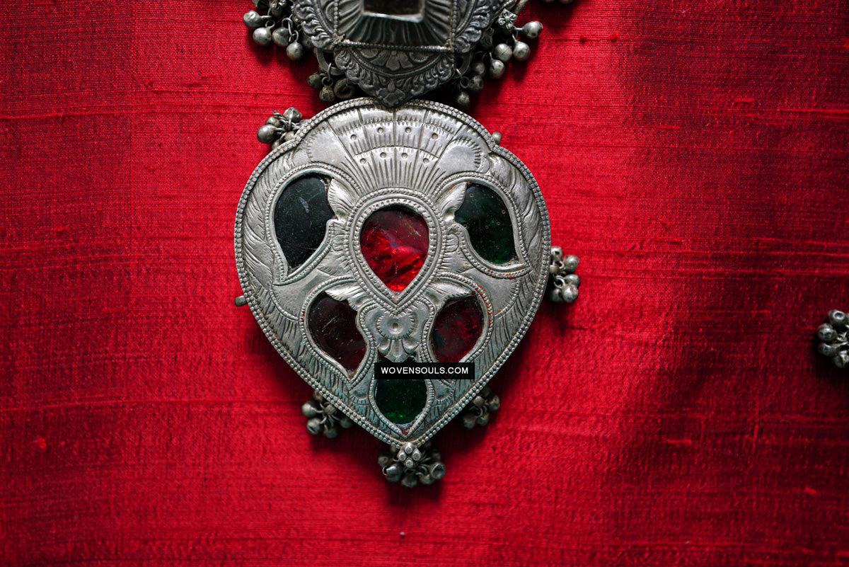 275 Old Silver Ceremonial Necklaces for a Pair of Royal Bullocks-WOVENSOULS Antique Textiles & Art Gallery