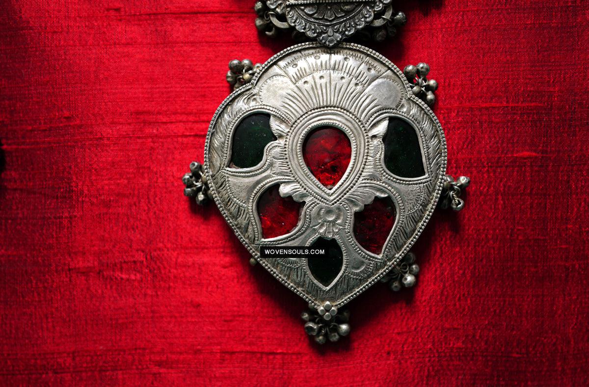 275 Old Silver Ceremonial Necklaces for a Pair of Royal Bullocks-WOVENSOULS Antique Textiles & Art Gallery