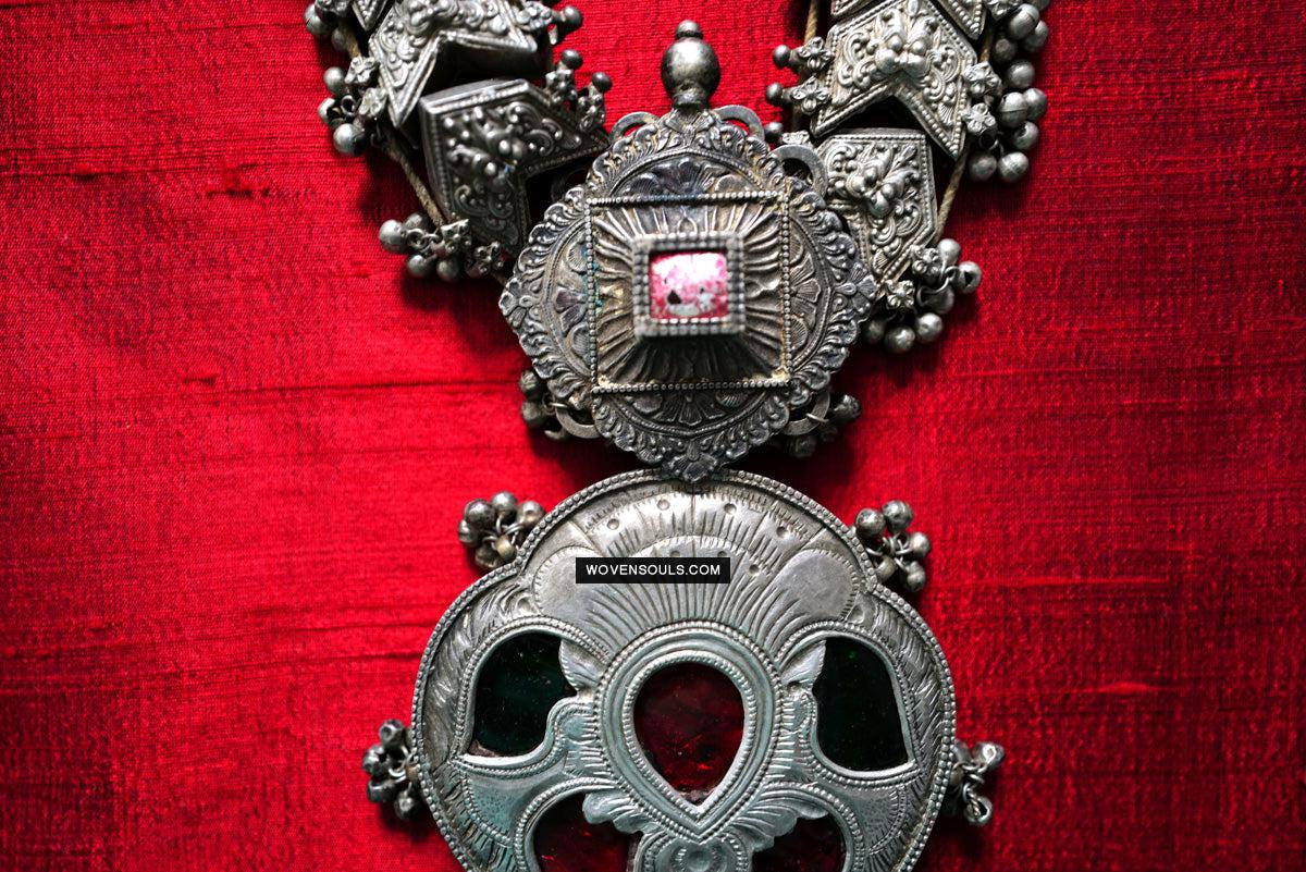 275 Old Silver Ceremonial Necklaces for a Pair of Royal Bullocks-WOVENSOULS Antique Textiles & Art Gallery