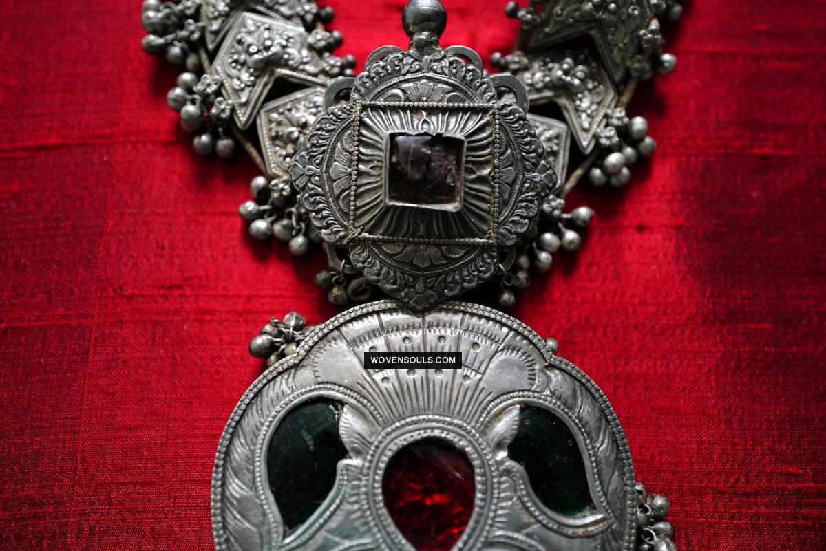 275 Old Silver Ceremonial Necklaces for a Pair of Royal Bullocks-WOVENSOULS Antique Textiles & Art Gallery