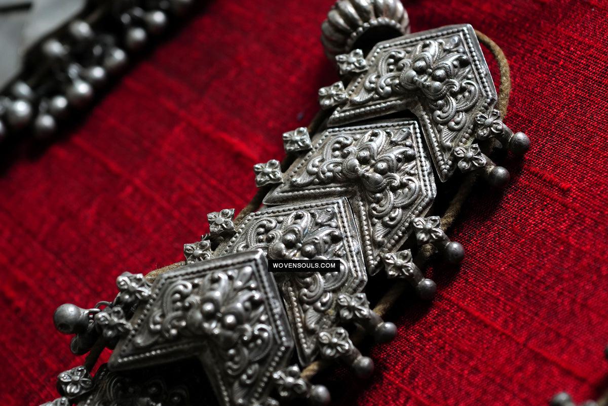 275 Old Silver Ceremonial Necklaces for a Pair of Royal Bullocks-WOVENSOULS Antique Textiles & Art Gallery