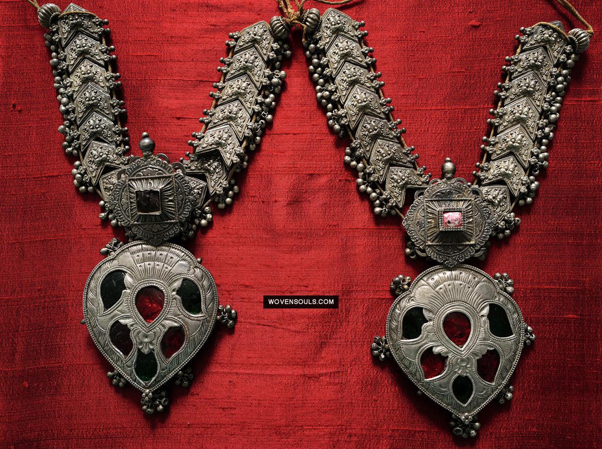 275 Old Silver Ceremonial Necklaces for a Pair of Royal Bullocks-WOVENSOULS Antique Textiles & Art Gallery
