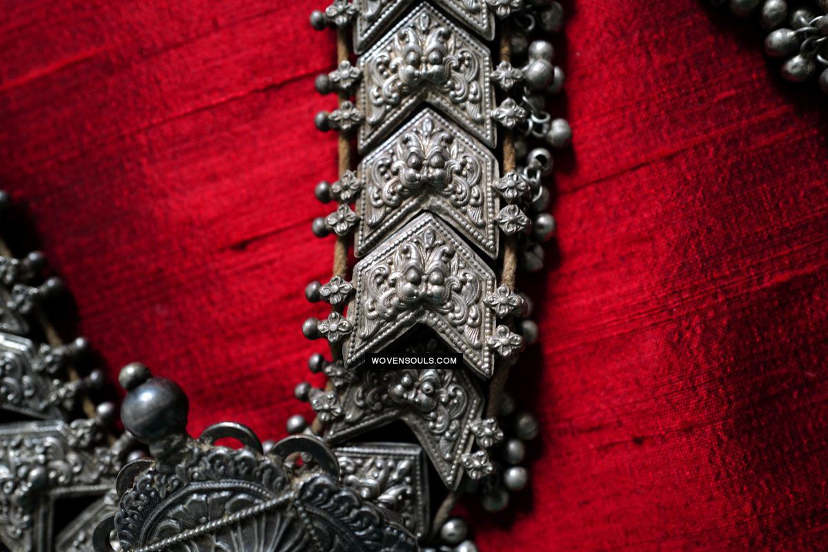 275 Old Silver Ceremonial Necklaces for a Pair of Royal Bullocks-WOVENSOULS Antique Textiles & Art Gallery