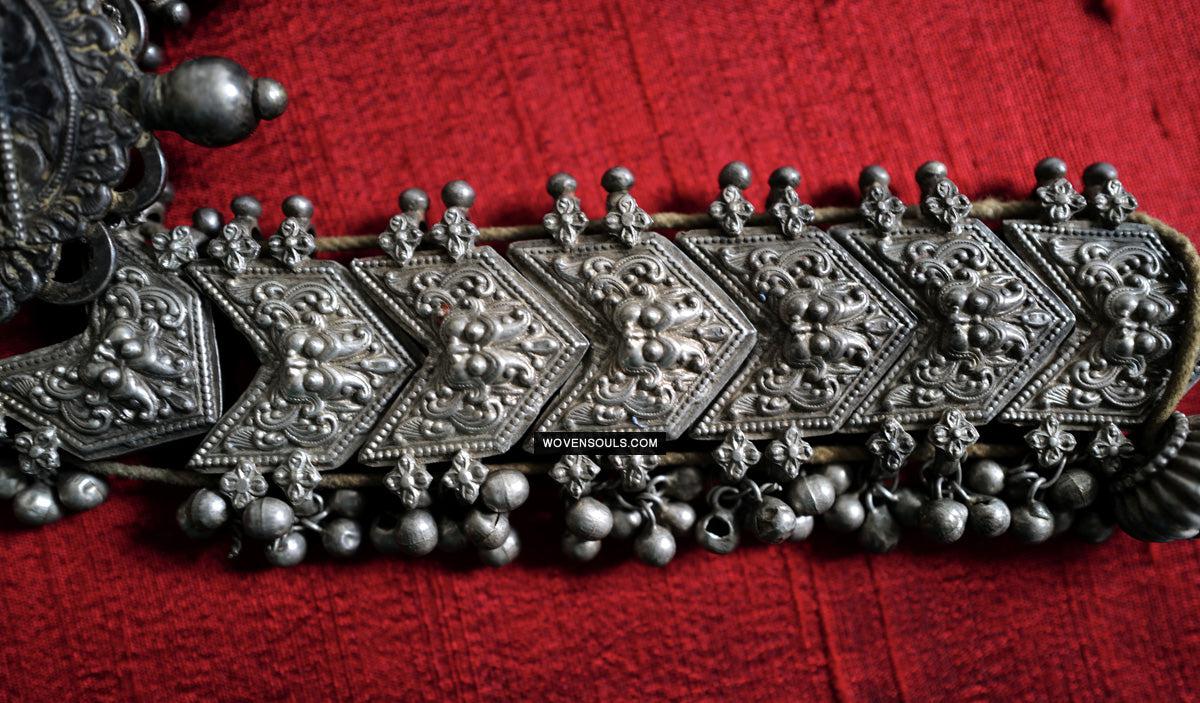275 Old Silver Ceremonial Necklaces for a Pair of Royal Bullocks-WOVENSOULS Antique Textiles & Art Gallery