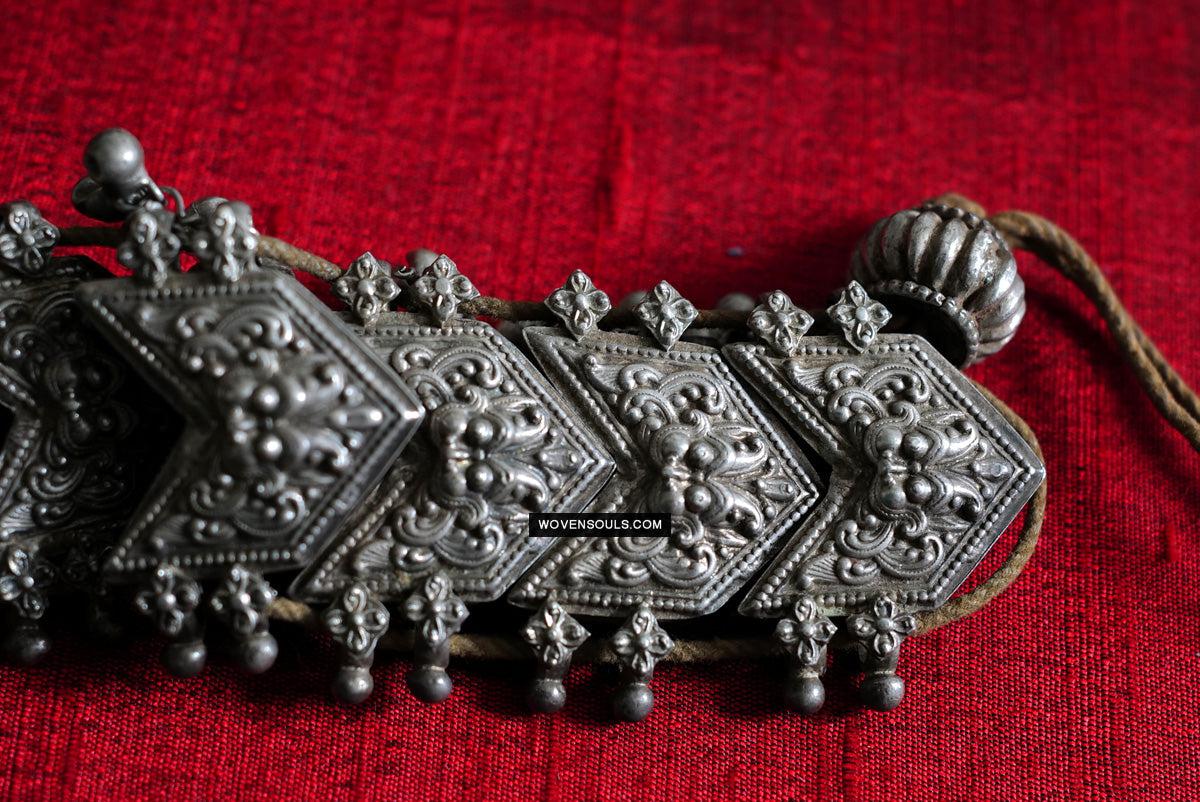 275 Old Silver Ceremonial Necklaces for a Pair of Royal Bullocks-WOVENSOULS Antique Textiles & Art Gallery