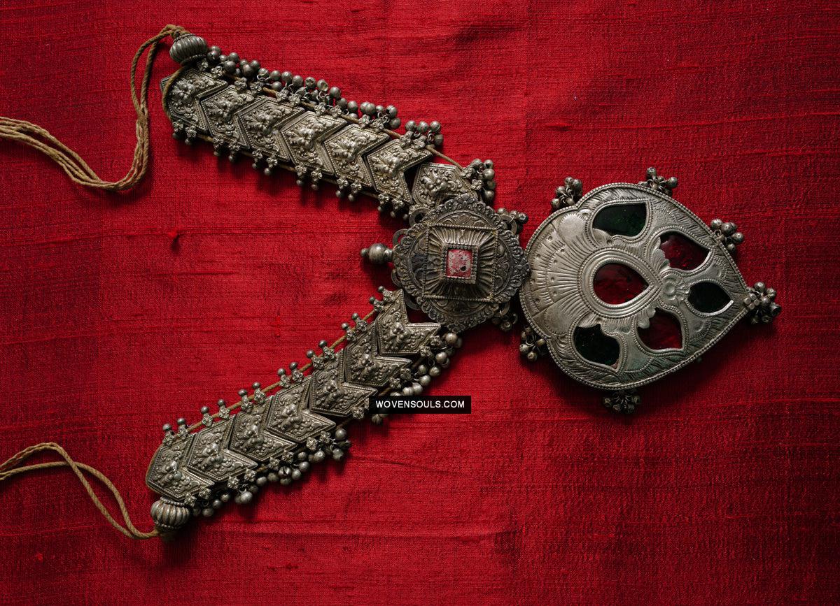 275 Old Silver Ceremonial Necklaces for a Pair of Royal Bullocks-WOVENSOULS Antique Textiles & Art Gallery