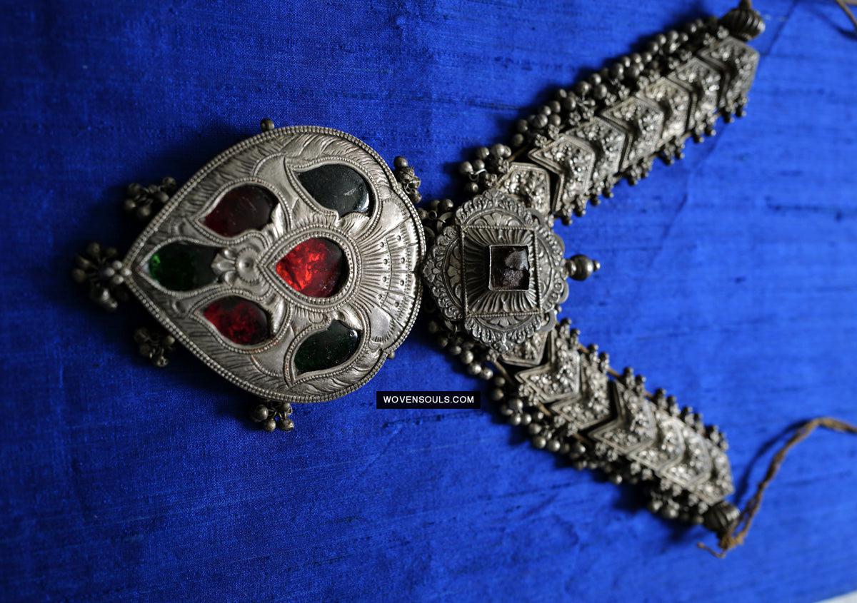 275 Old Silver Ceremonial Necklaces for a Pair of Royal Bullocks-WOVENSOULS Antique Textiles & Art Gallery