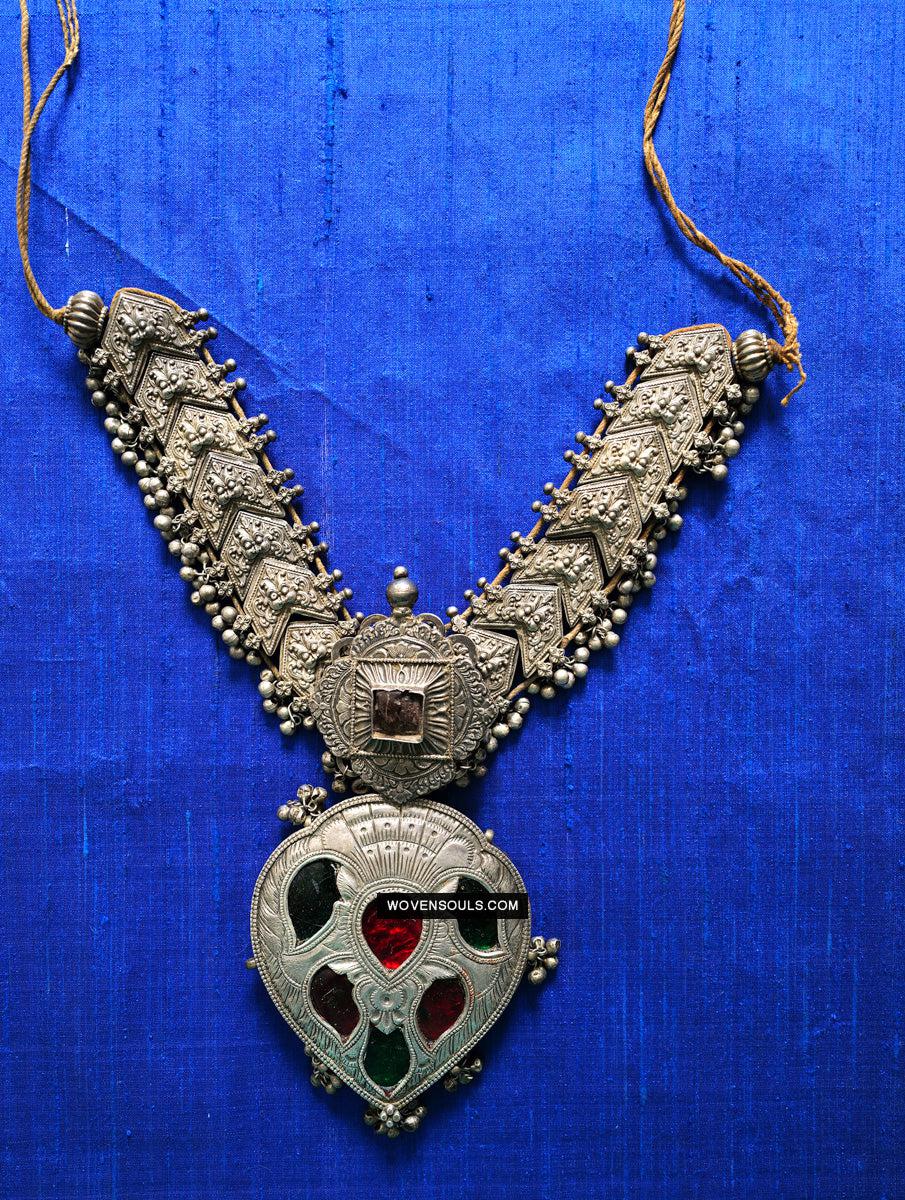 275 Old Silver Ceremonial Necklaces for a Pair of Royal Bullocks-WOVENSOULS Antique Textiles & Art Gallery