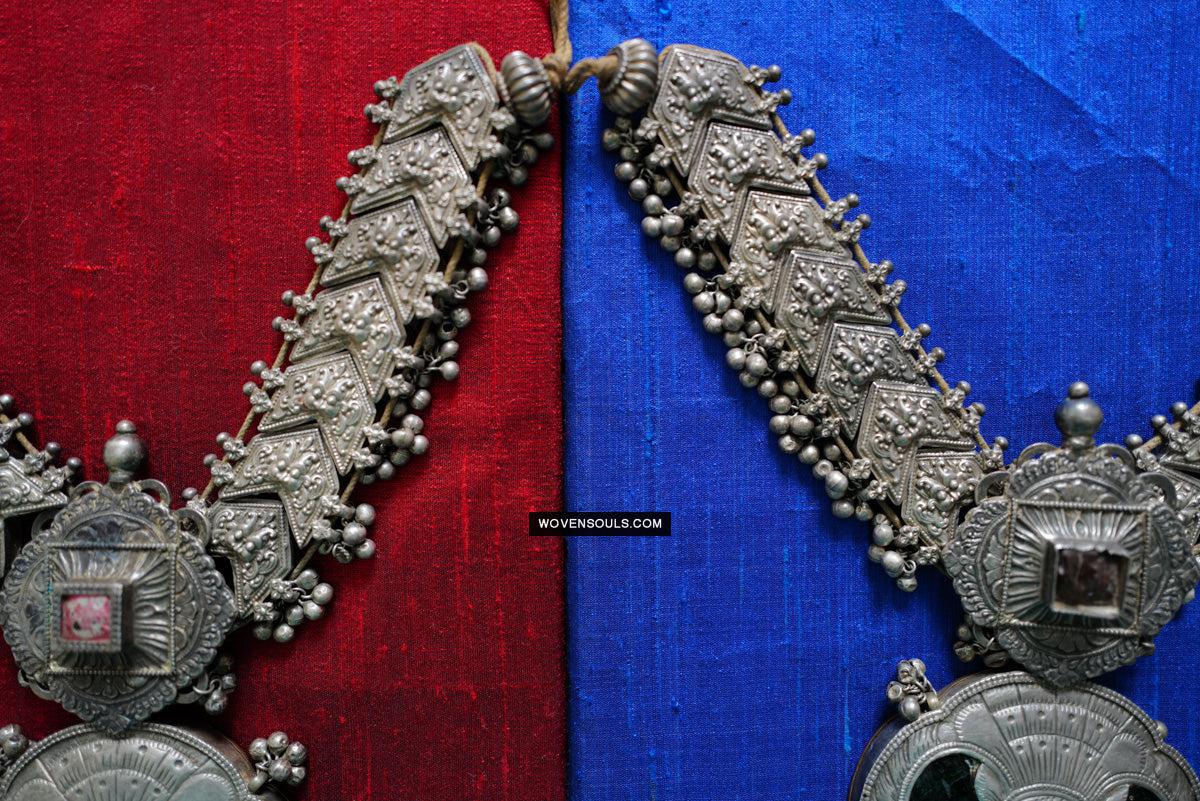 275 Old Silver Ceremonial Necklaces for a Pair of Royal Bullocks-WOVENSOULS Antique Textiles & Art Gallery
