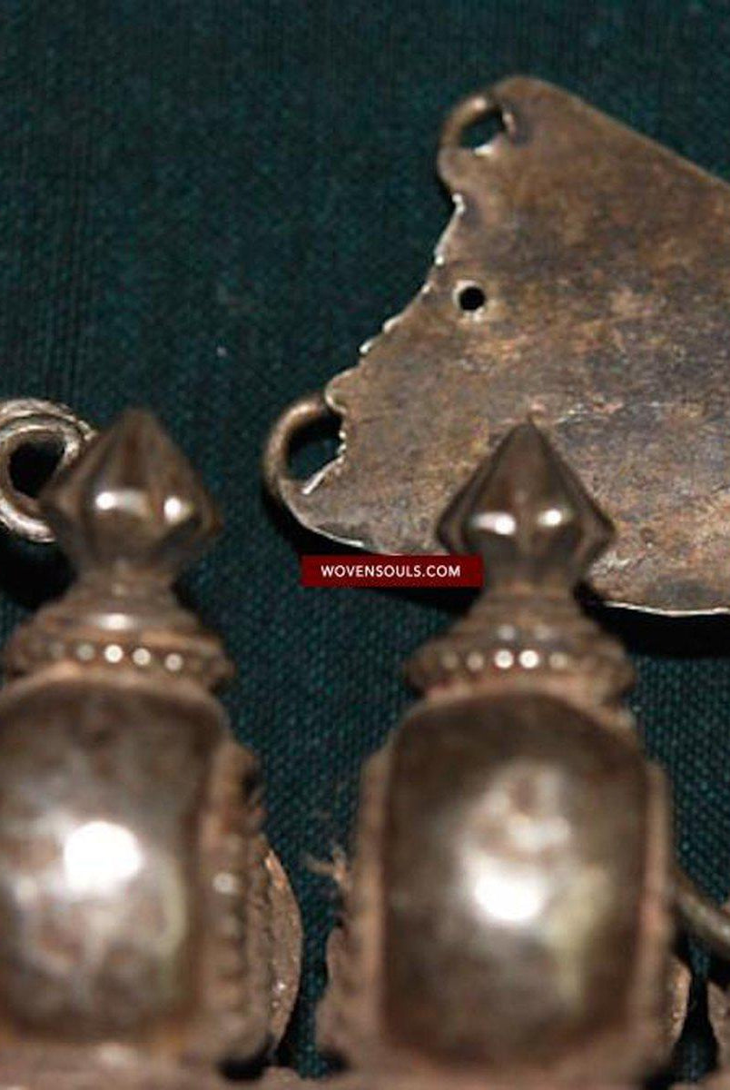 278 SOLD Museum Quality Old Silver Jewelry - Amulet Box Pendant With Inscription-WOVENSOULS-Antique-Vintage-Textiles-Art-Decor