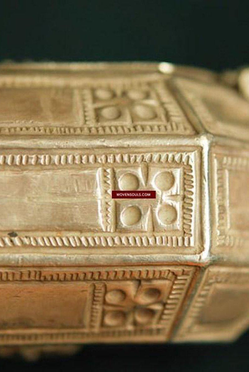 281 Old Silver Opium Hafeem Box-WOVENSOULS-Antique-Vintage-Textiles-Art-Decor