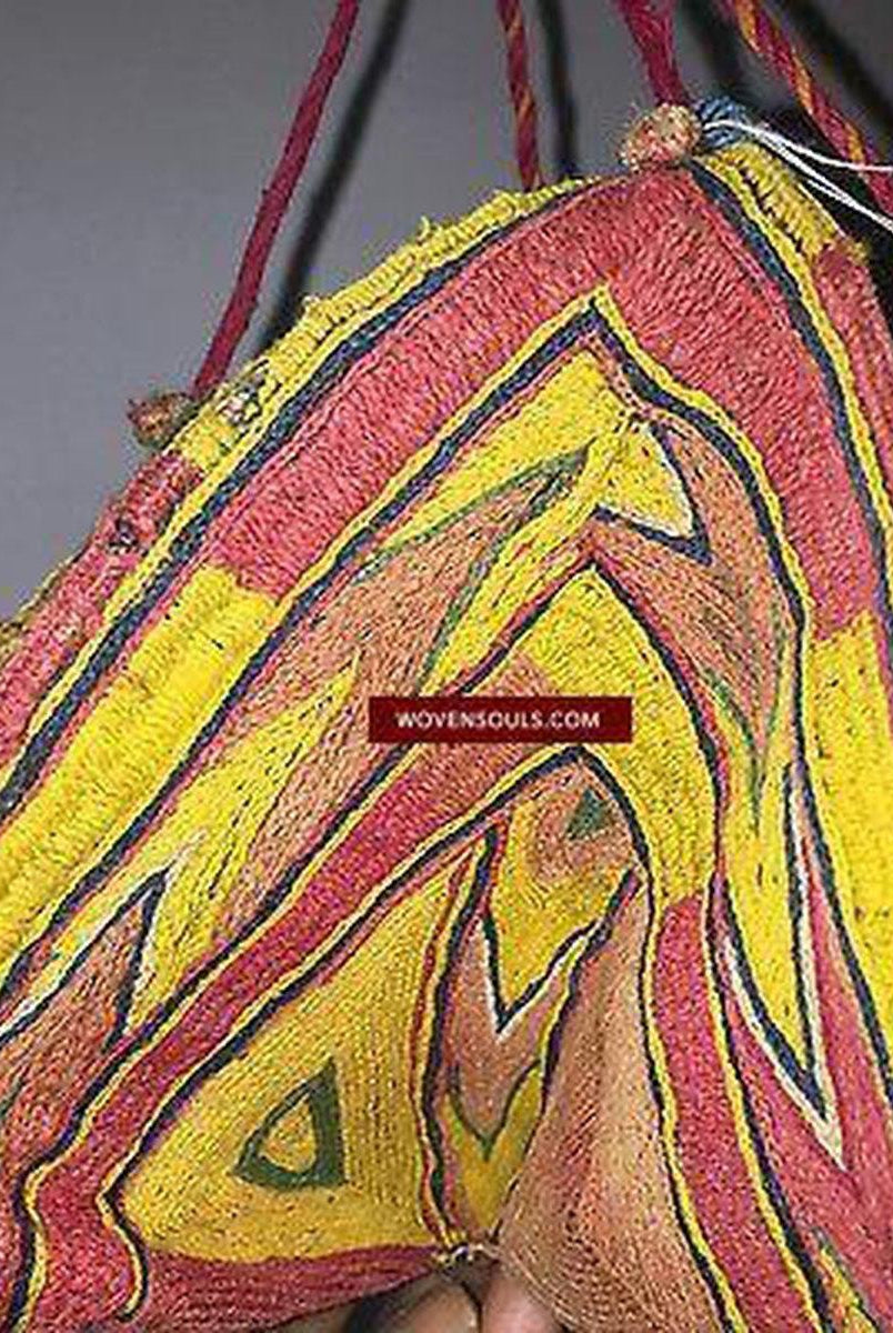 290 VENDUTO Vecchio sacchetto per spezie Banjara - Ricamo ad alta densità-WOVENSOULS-Arredamento artistico-tessile-vintage-antico