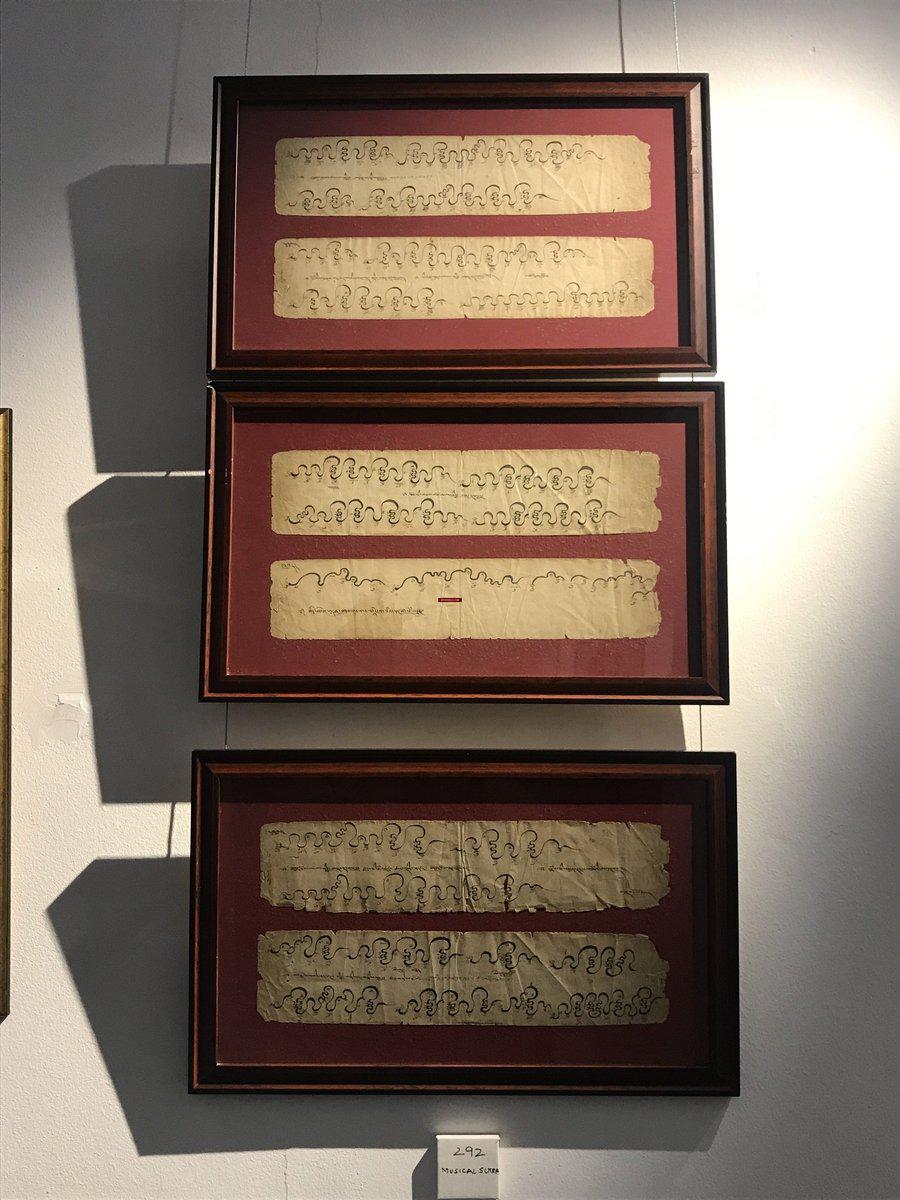 292 Rare Antique Buddhist Music Sutra Manuscript - World Heritage Art!-WOVENSOULS-Antique-Vintage-Textiles-Art-Decor