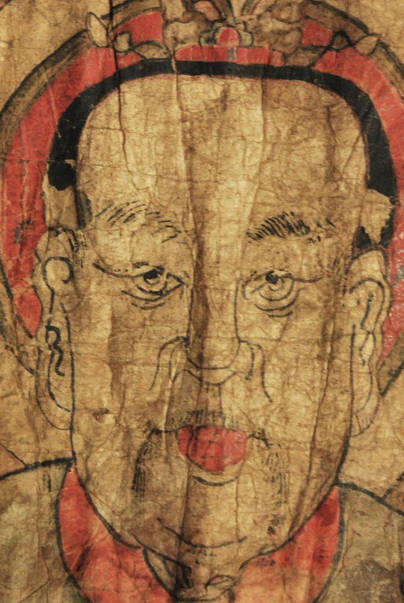 293 SOLD Antique Yao Shaman's Ceremonial Ritual Mask-WOVENSOULS-Antique-Vintage-Textiles-Art-Decor