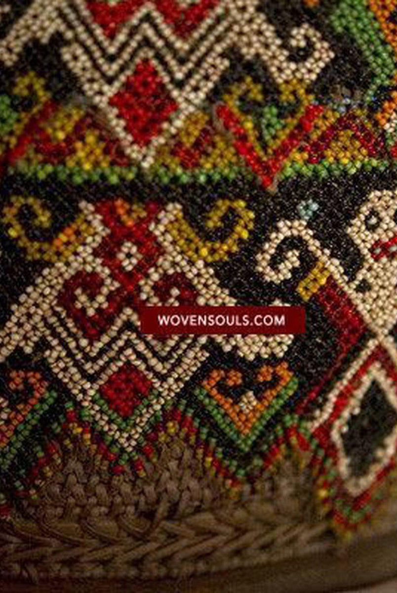 299 SOLD Antique Dayak Baby Carrier Kalimantan Borneo-WOVENSOULS-Antique-Vintage-Textiles-Art-Decor