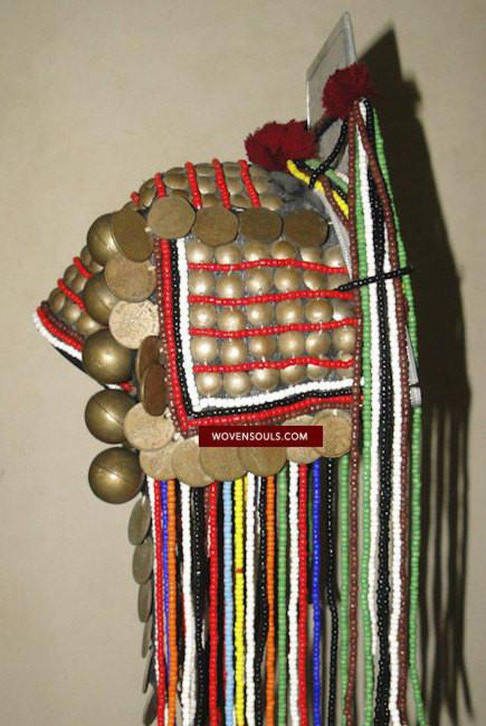 307 Millésime Akha Coiffe Signature d'Identité-WOVENSOULS-Antique-Vintage-Textiles-Art-Décor