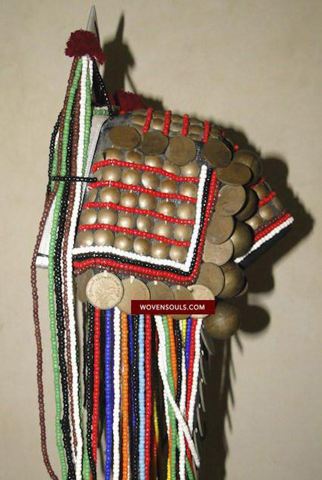307 Millésime Akha Coiffe Signature d'Identité-WOVENSOULS-Antique-Vintage-Textiles-Art-Décor
