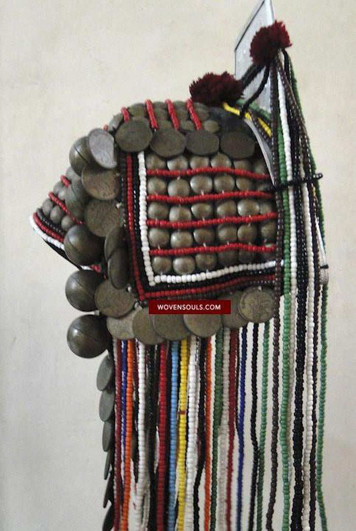 307 Millésime Akha Coiffe Signature d'Identité-WOVENSOULS-Antique-Vintage-Textiles-Art-Décor