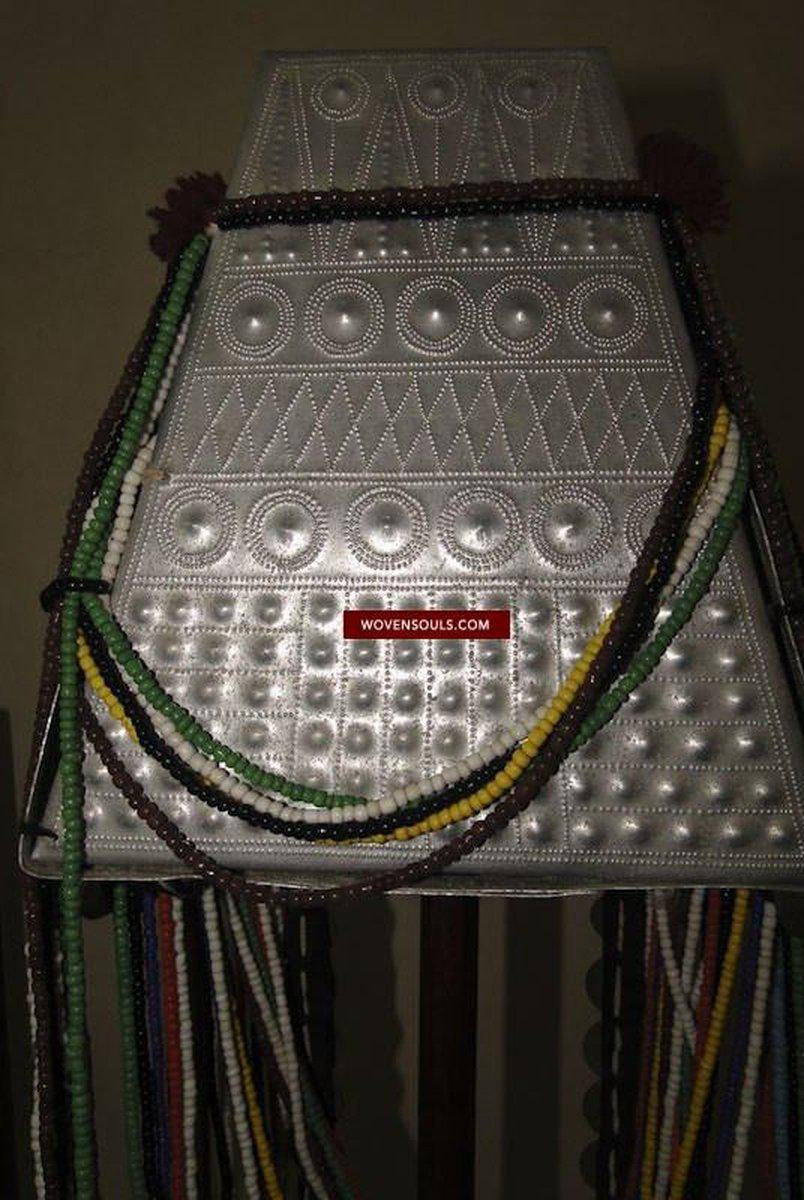 307 Millésime Akha Coiffe Signature d'Identité-WOVENSOULS-Antique-Vintage-Textiles-Art-Décor