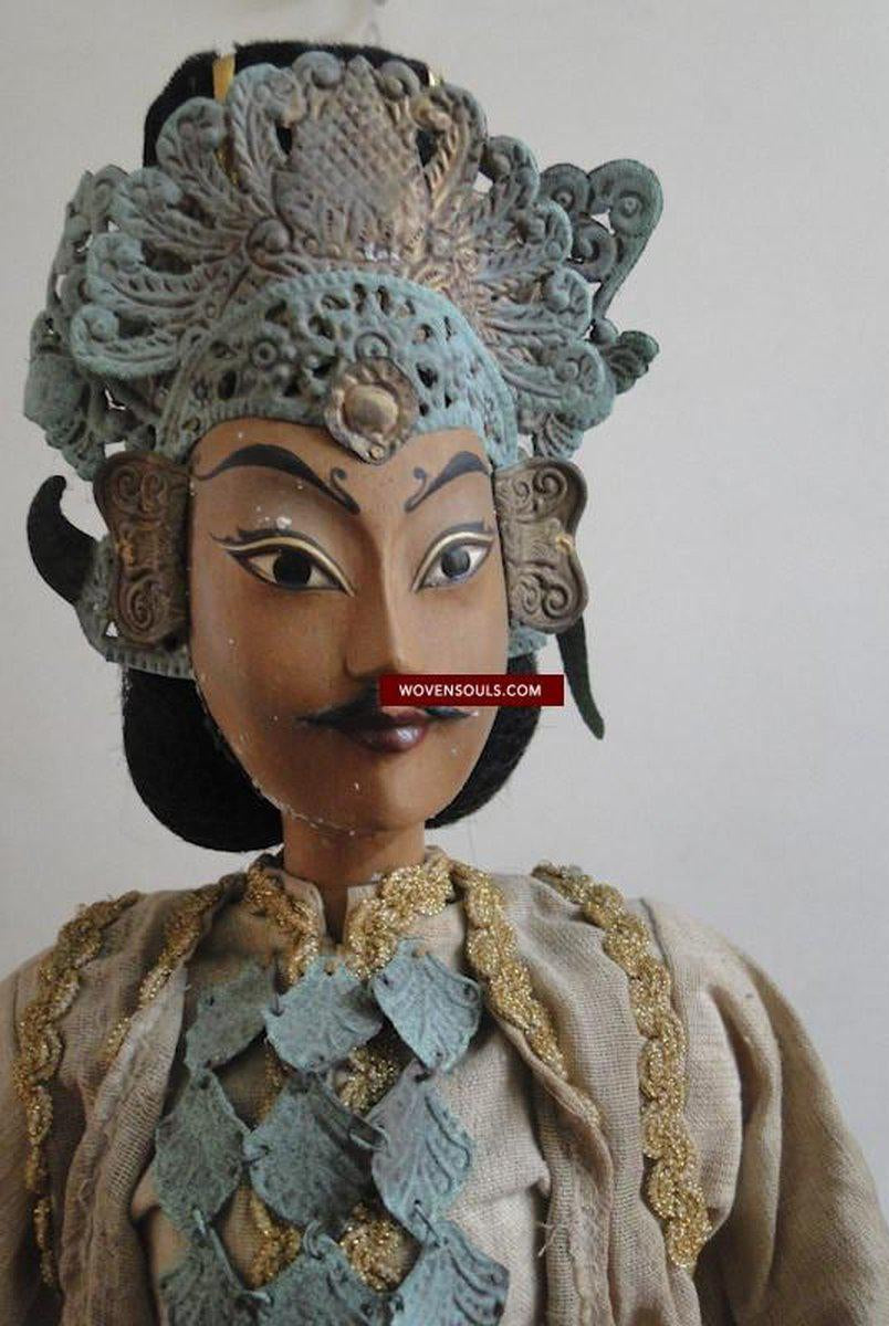 308 paire-anciennes marionnettes Majapahit art populaire indonésien-WOVENSOULS-Antique-Vintage-Textiles-Art-Décor