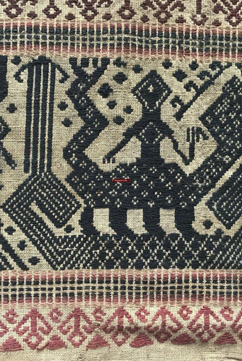 310 ANtique Sumatra Weaving Tampan Shipcloth Textile - Brani-WOVENSOULS-Antique-Vintage-Textiles-Art-Decor