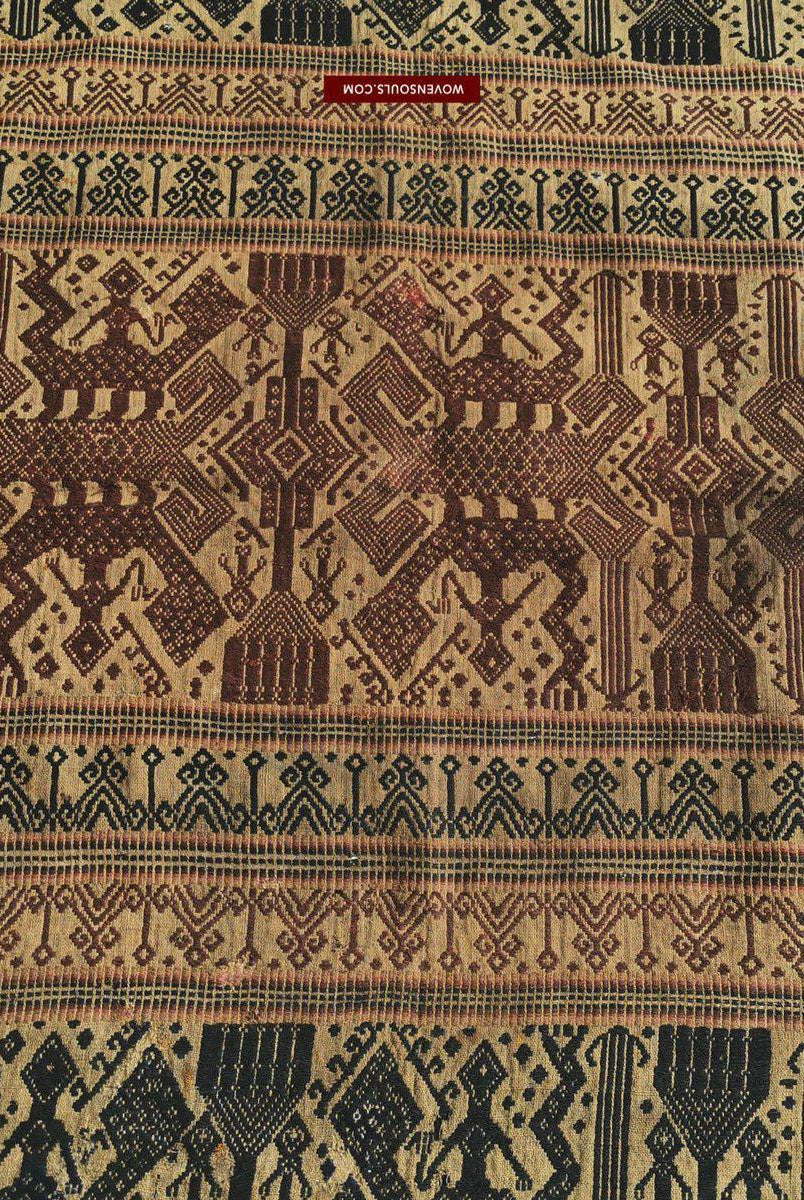 310 ANtique Sumatra Weaving Tampan Shipcloth Textile - Brani-WOVENSOULS-Antique-Vintage-Textiles-Art-Decor