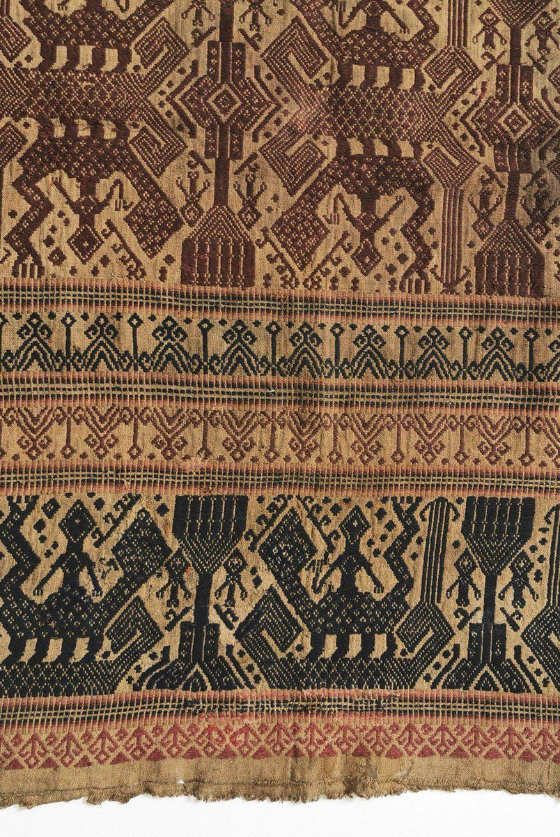 310 ANtique Sumatra Weaving Tampan Shipcloth Textile - Brani-WOVENSOULS-Antique-Vintage-Textiles-Art-Decor