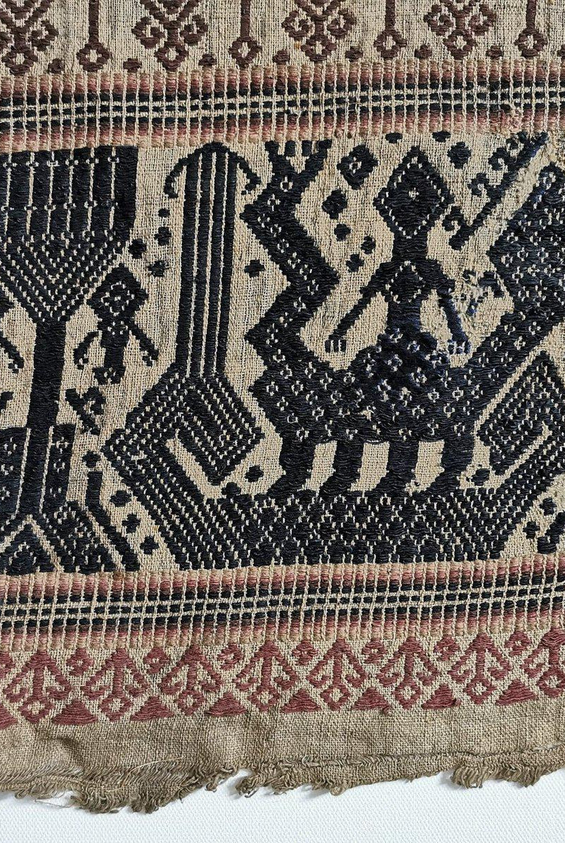 310 ANtique Sumatra Weaving Tampan Shipcloth Textile - Brani-WOVENSOULS-Antique-Vintage-Textiles-Art-Decor