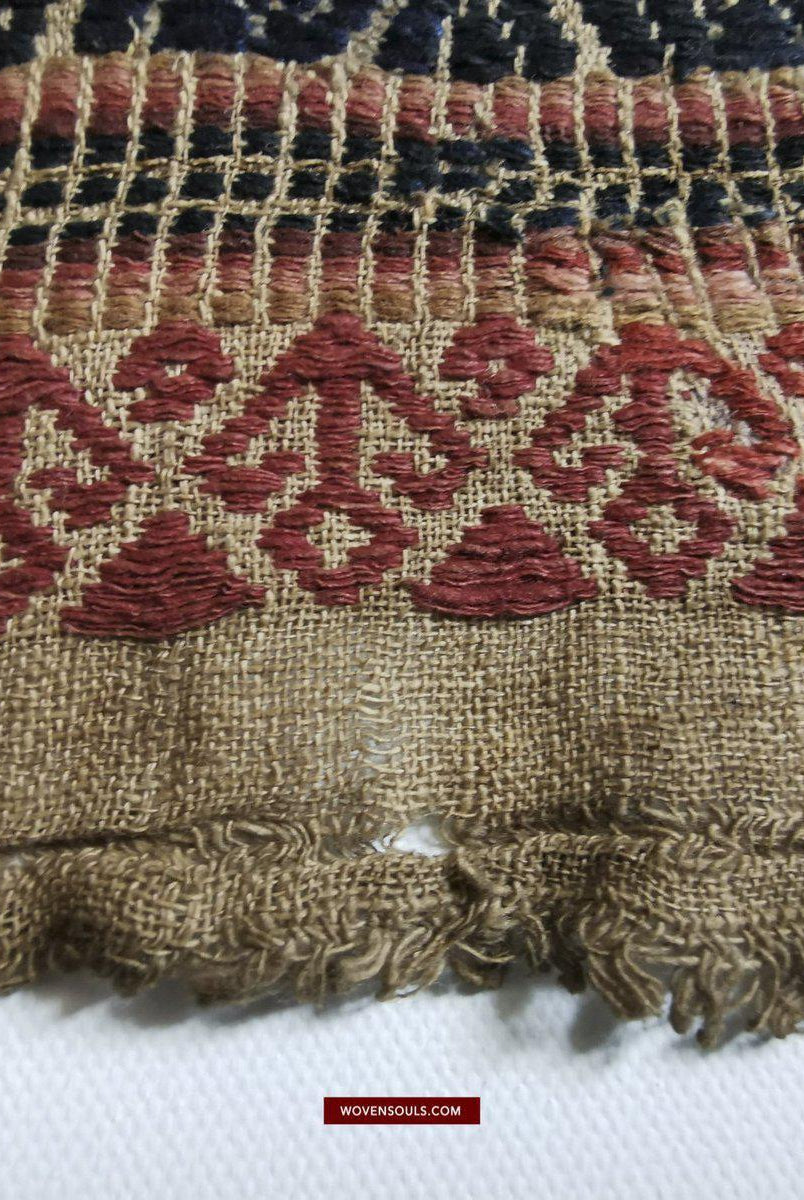 310 ANtique Sumatra Weaving Tampan Shipcloth Textile - Brani-WOVENSOULS-Antique-Vintage-Textiles-Art-Decor