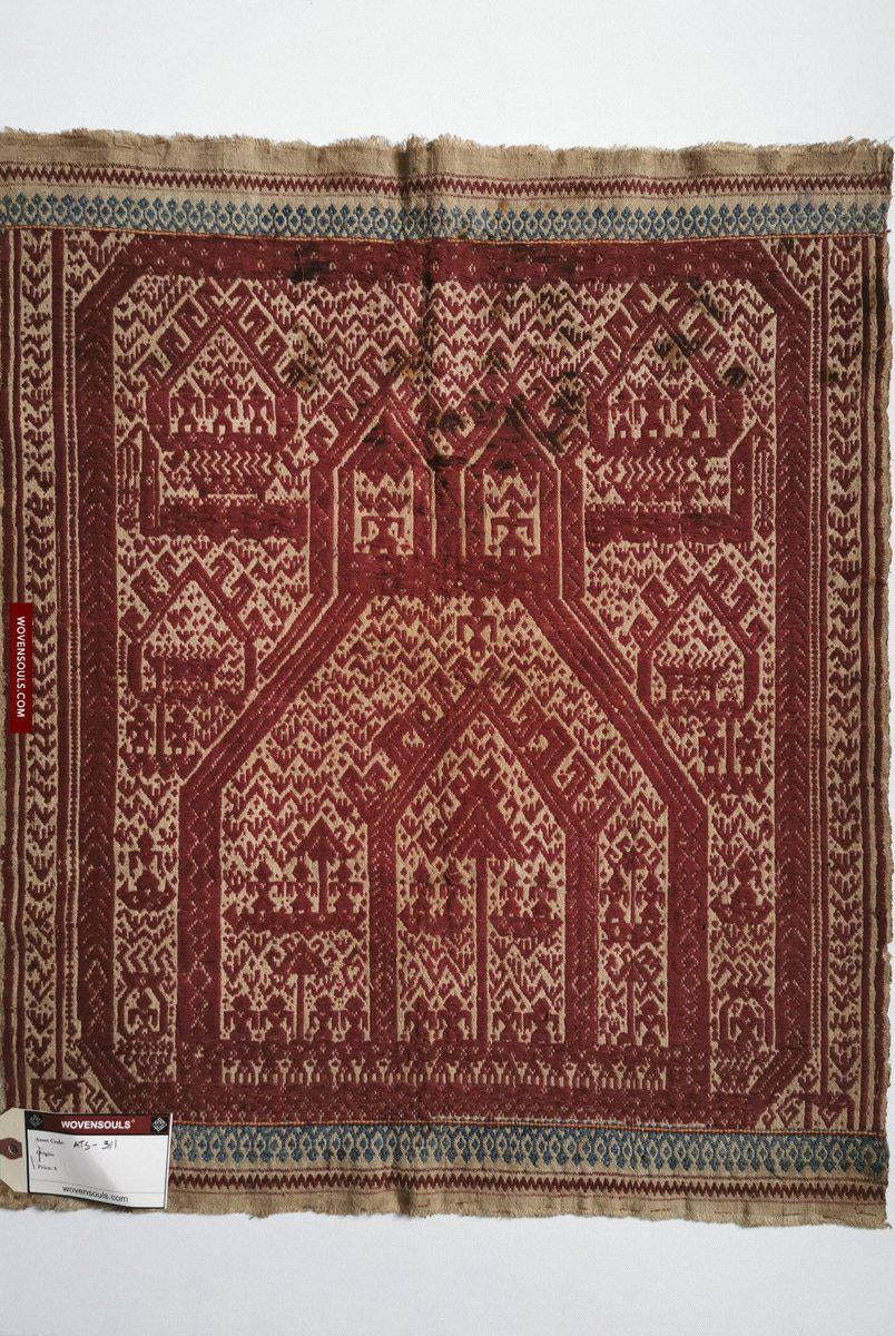 311 Antique Sumatra Tampan Ship Cloth-WOVENSOULS-Antique-Vintage-Textiles-Art-Decor
