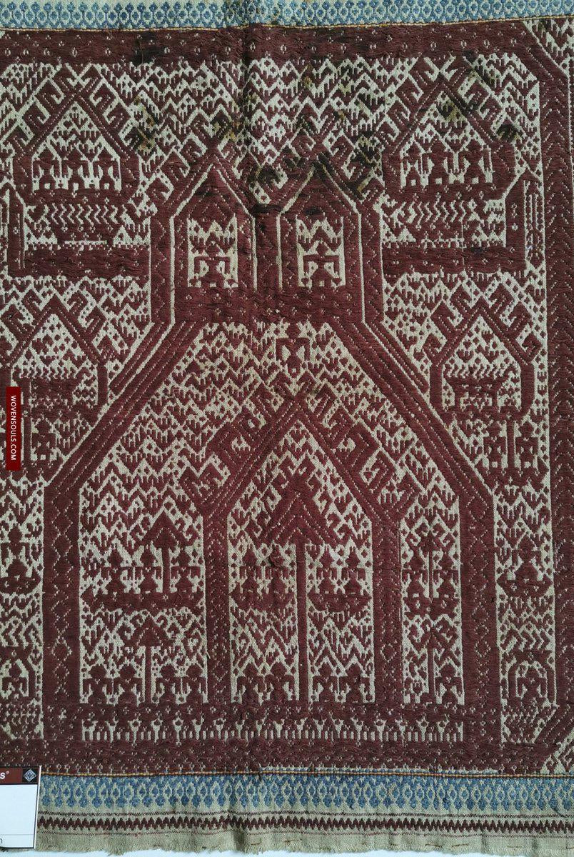 311 Antique Sumatra Tampan Ship Cloth-WOVENSOULS-Antique-Vintage-Textiles-Art-Decor