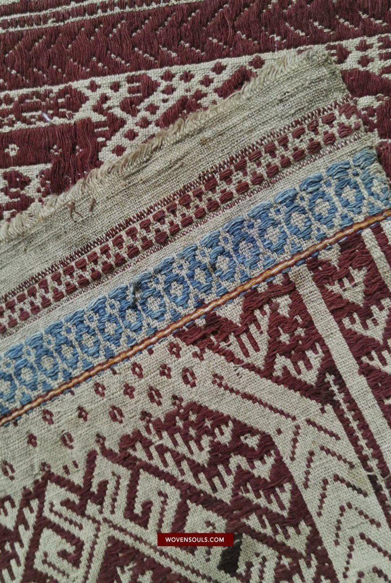311 Antique Sumatra Tampan Ship Cloth-WOVENSOULS-Antique-Vintage-Textiles-Art-Decor