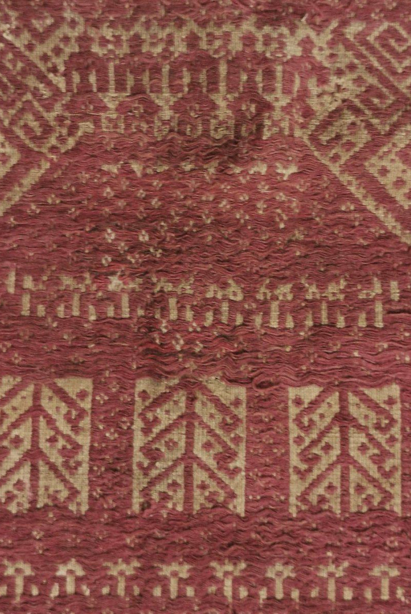312 Antique Sumatran Tampan Ship cloth Textile Woven Art Indonesia-WOVENSOULS-Antique-Vintage-Textiles-Art-Decor