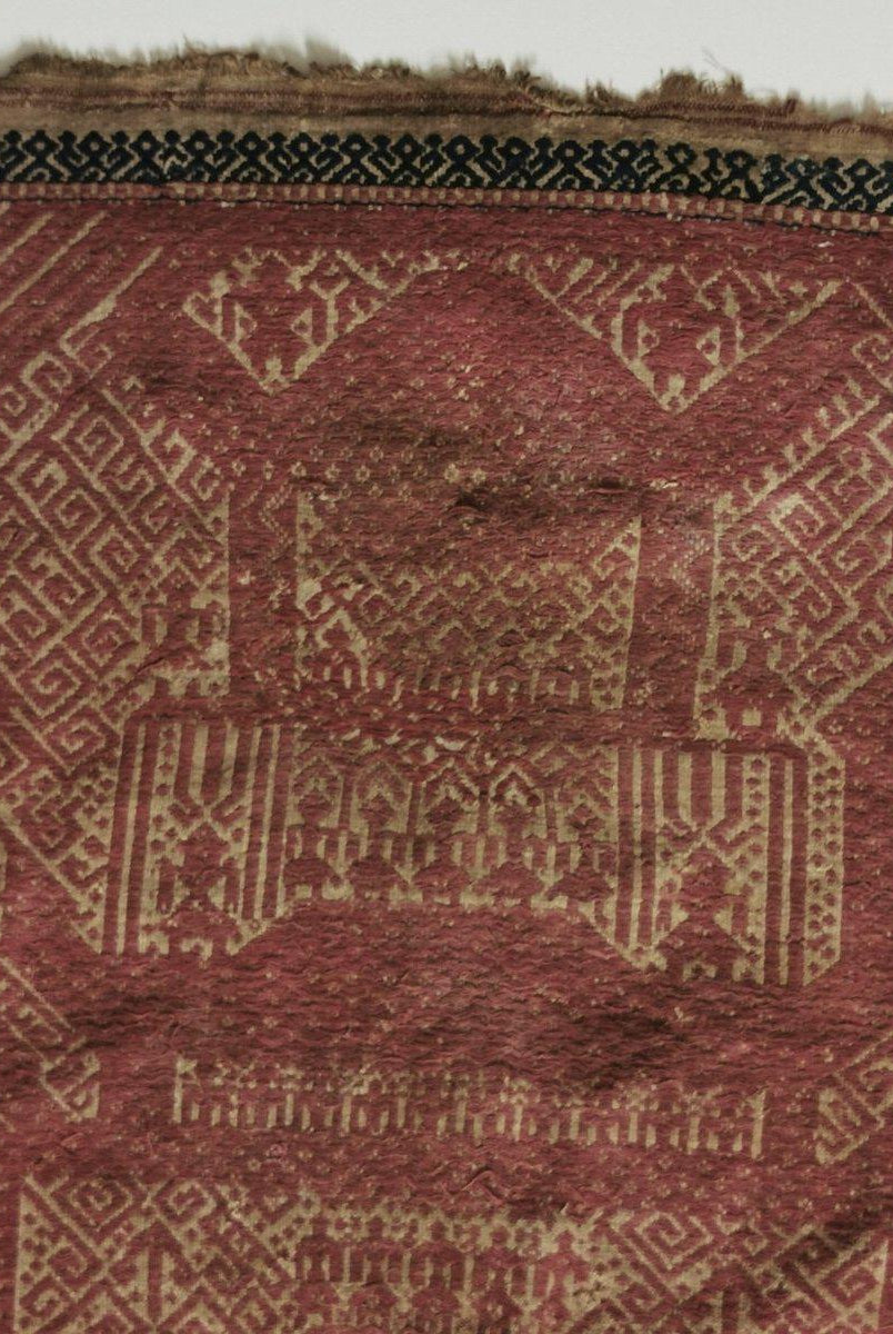 312 Antique Sumatran Tampan Ship cloth Textile Woven Art Indonesia-WOVENSOULS-Antique-Vintage-Textiles-Art-Decor