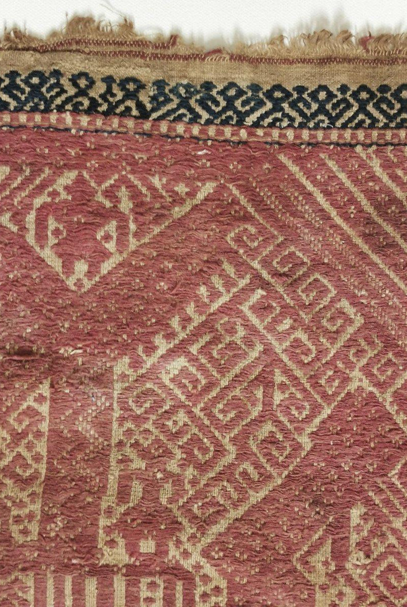 312 Antique Sumatran Tampan Ship cloth Textile Woven Art Indonesia-WOVENSOULS-Antique-Vintage-Textiles-Art-Decor