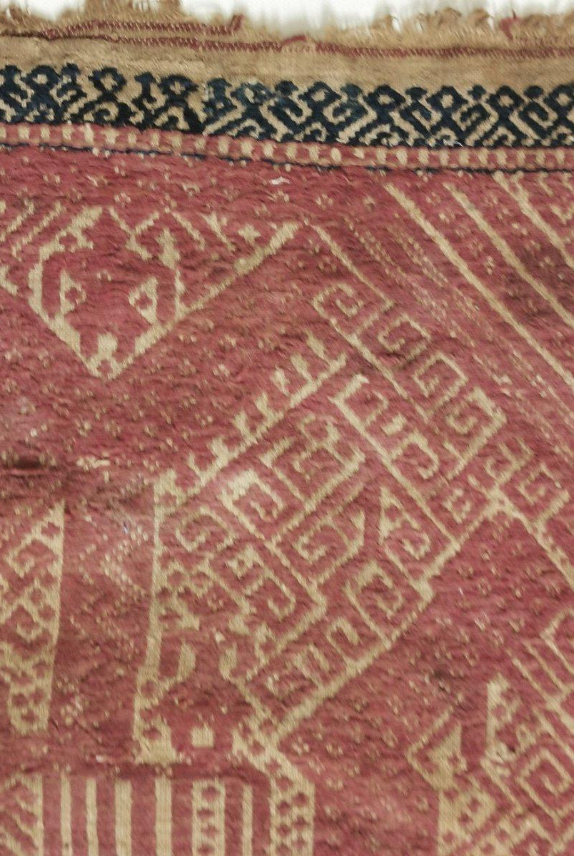 312 Antique Sumatran Tampan Ship cloth Textile Woven Art Indonesia-WOVENSOULS-Antique-Vintage-Textiles-Art-Decor