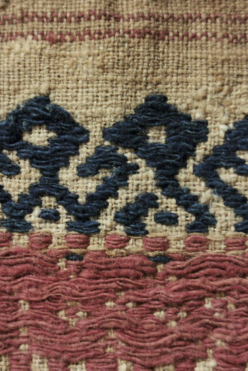312 Antique Sumatran Tampan Ship cloth Textile Woven Art Indonesia-WOVENSOULS-Antique-Vintage-Textiles-Art-Decor
